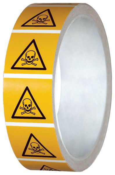 Pictogramme ISO 7010 en rouleau Danger Matières toxiques - W016