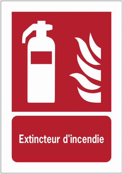 Panneaux ISO 7010 A3/A4/A5 Extincteur d'incendie - F001