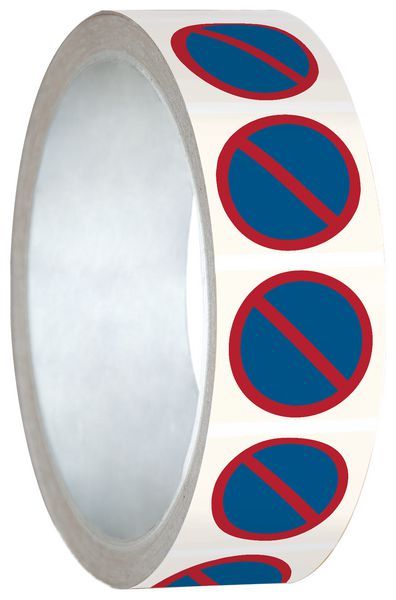 Mini-pictogrammes d'interdiction "Stationnement interdit" en rouleau