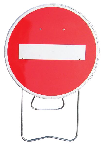 Panneau de signalisation temporaire B1 - Sens interdit