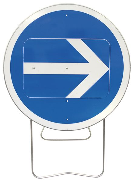 Panneau de signalisation temporaire - Flèche directionnelle orientable