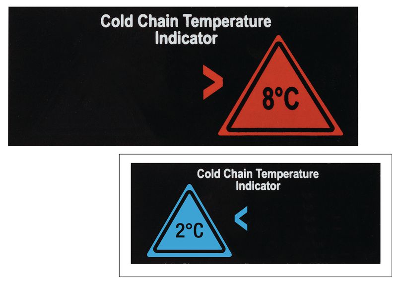 Indicateurs réversibles de température - chaîne du froid