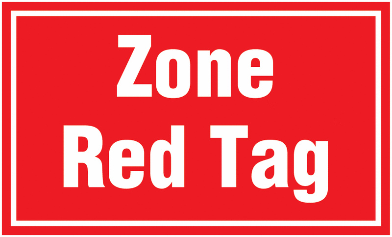 Marquage au sol - Zone Red Tag
