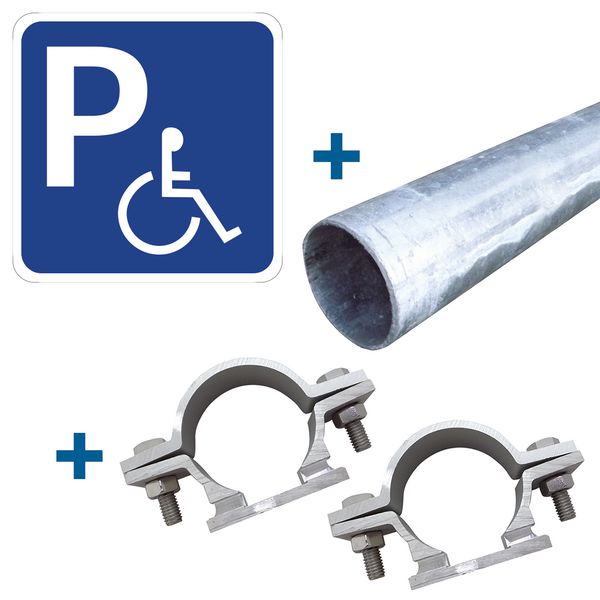 Panneau carré Parking pour personnes handicapées