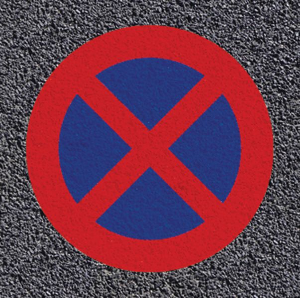 Marquage au sol thermoplastique - Arrêt et stationnement interdits