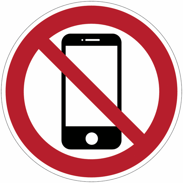 Panneaux et autocollants "Téléphones portables interdits" - pictogramme smartphone
