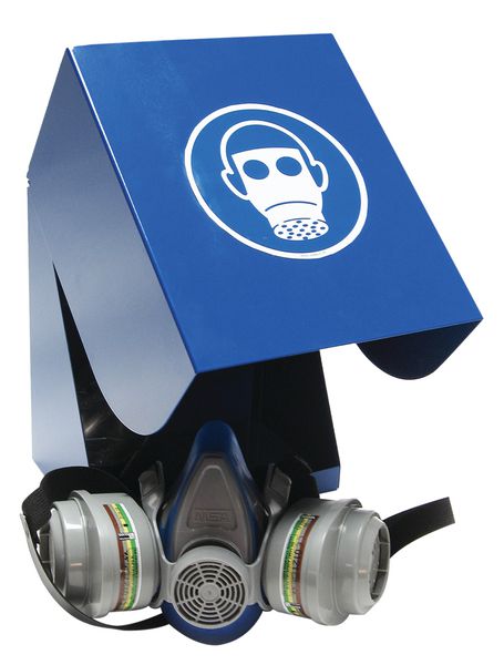 Boîte de rangement EPI en acier laqué pour masques de protection respiratoire
