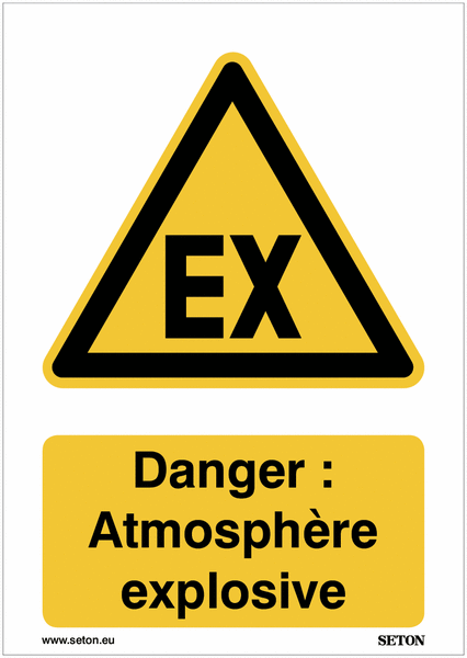Panneaux A3/A4/A5 - Danger : Atmosphère explosive