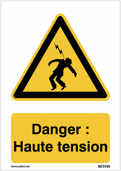 Panneaux A3/A4/A5 - Danger : Haute tension