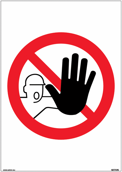 Panneau d’interdiction A4 - Accès interdit aux personnes non autorisées