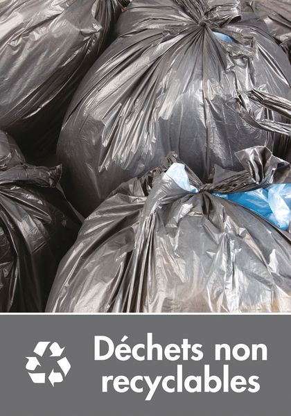 Signalétique recyclage - Déchets non recyclables