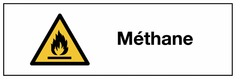 Signalisation des produits dangereux - Méthane