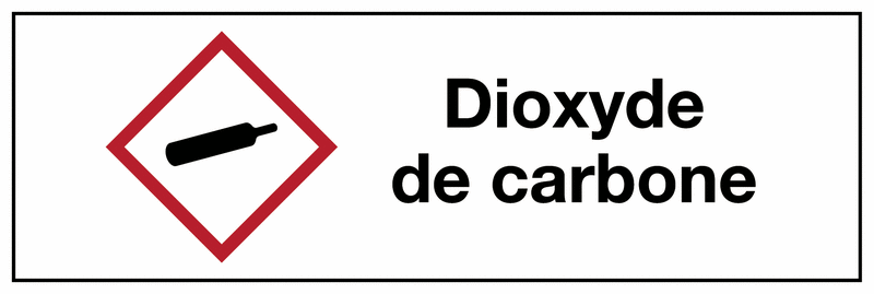 Etiquette CLP - Dioxyde de carbone - GHS04