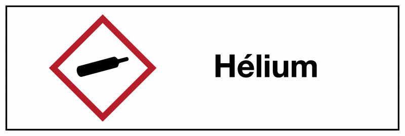 Etiquette CLP - Hélium - GHS04