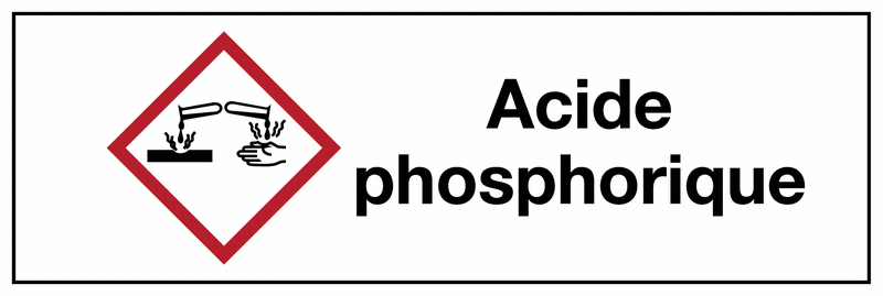 Etiquette CLP - Acide phosphorique - GHS05