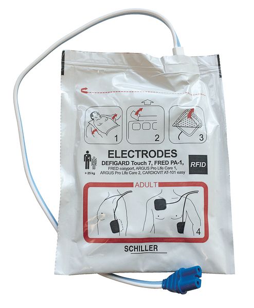 Electrodes pour défibrillateur Schiller FRED® PA-1