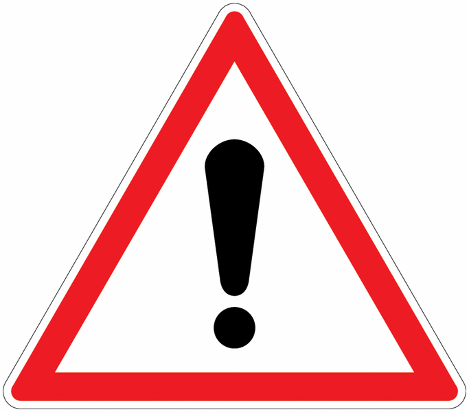 Panneau A14 - Autre danger (homologué route)