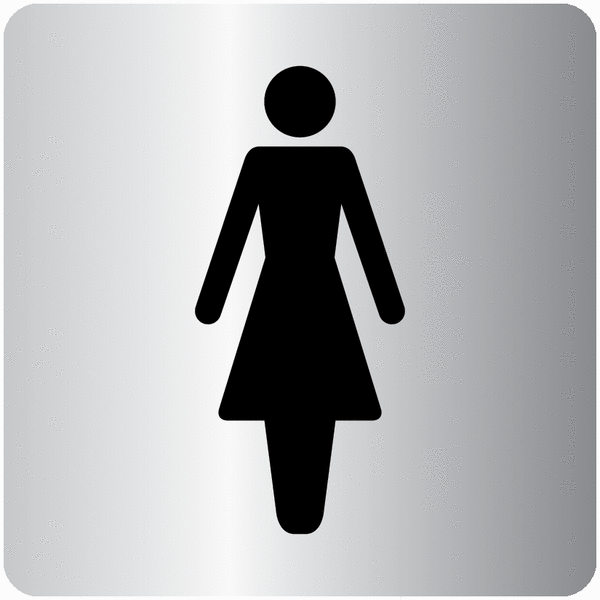 Panneau de porte "Toilettes pour femmes" ISO 7001