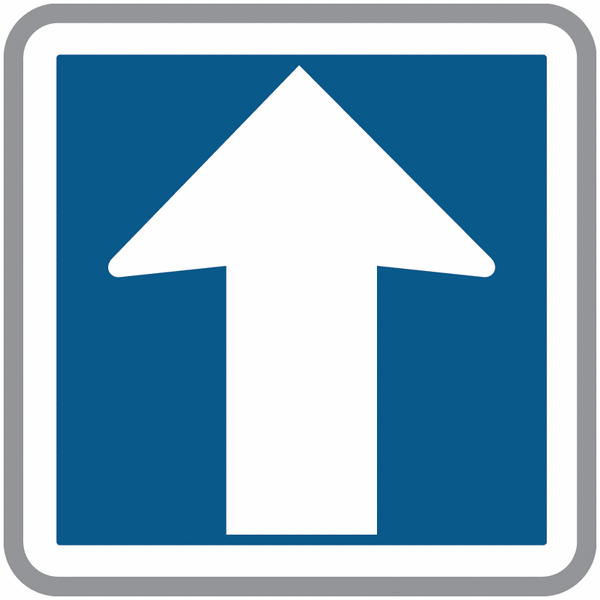 Panneau C12 - Sens unique (homologué route)