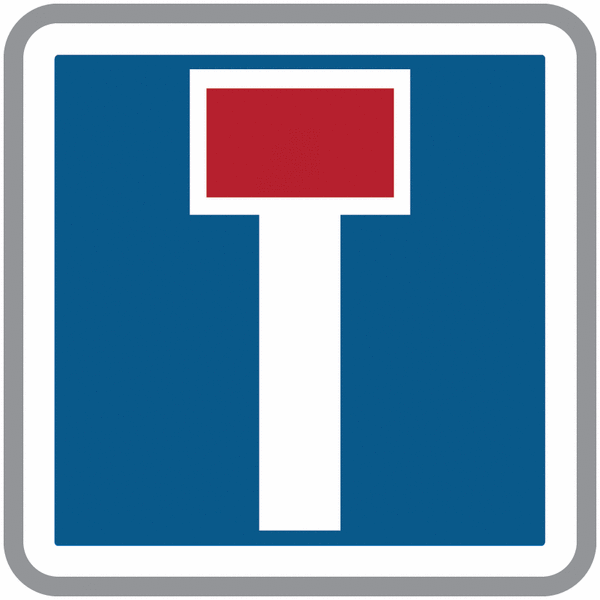Panneau C13a - Impasse (homologué route)