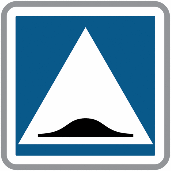 Panneau C27 - Surélévation de chaussée (homologué route)