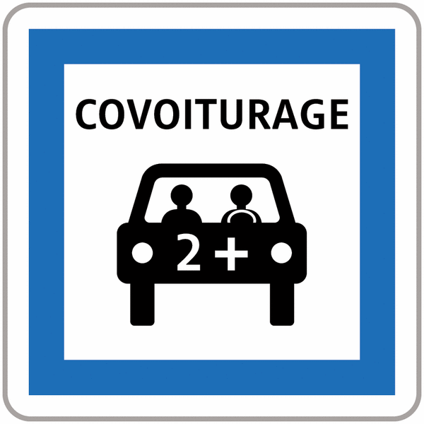 Panneau CE52 - Covoiturage (homologué route)
