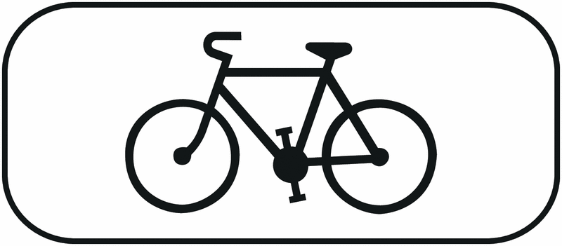 Panonceau complémentaire M4d1 Vélos (homologué route)