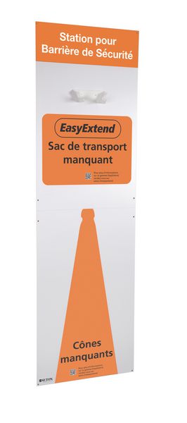 Panneau de rangement Shadowboard pour cône de signalisation et sac de transport Seton EasyExtend