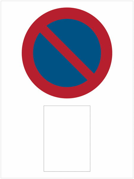 Panneau de chantier - Stationnement interdit