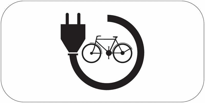 Panonceau Réservé à la recharge des vélos électriques