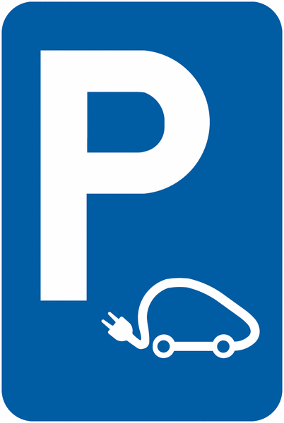 Panneau de stationnement pour voiture électrique