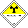 Plaque de transport ADR matières radioactives n°7-D