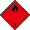Plaque de transport ADR gaz inflammable n°2-1