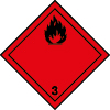 Plaque de transport ADR liquides inflammables n°3