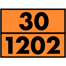 Plaque de transport ADR orange