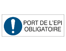 Pictogramme indiquant que le port des EPI est obligatoire