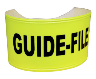 Brassard fluorescent jaune d’identification Guide-file.