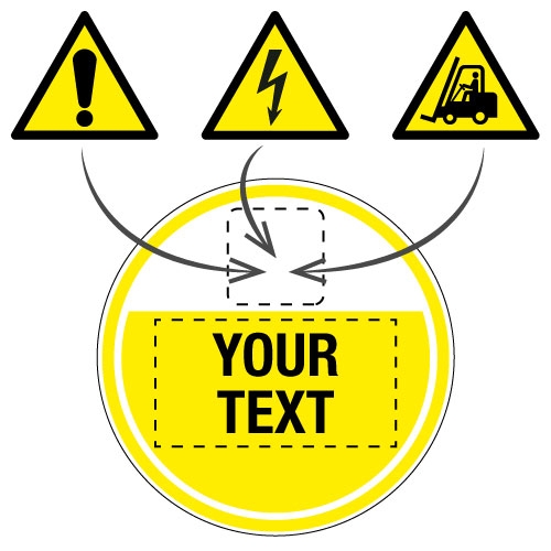 Custom Anti-Slip Hazard Warning Floor Signs