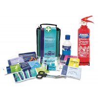 ABC Powder Fire Extinguisher and Travel First Aid Kit