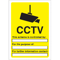 CCTV This Scheme Is Controlled By Write On Signs