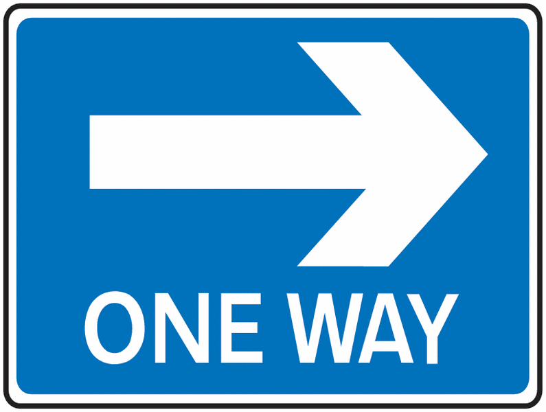 Traffic Signs - One Way Right