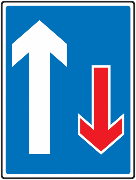 Traffic Signs - Traffic Has Priority Over oncoming Vehicles