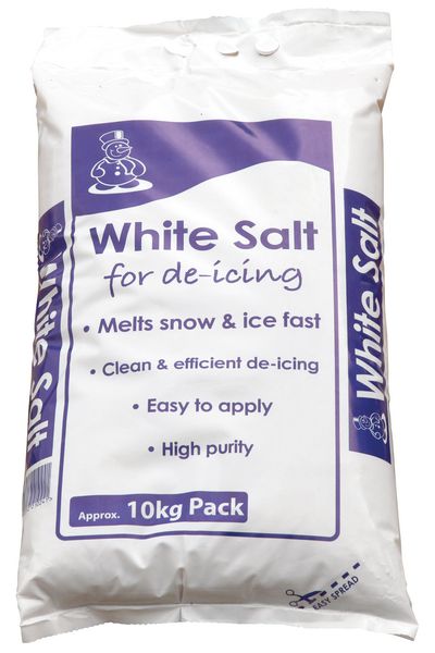 White De-Icing Salt - Single 10kg Bag