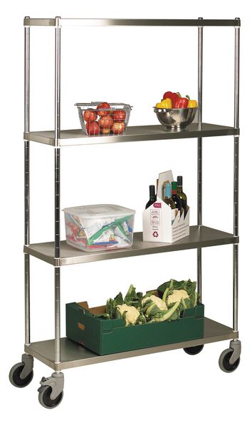 Stainless Steel Shelving/Solid Shelves Initial Bays