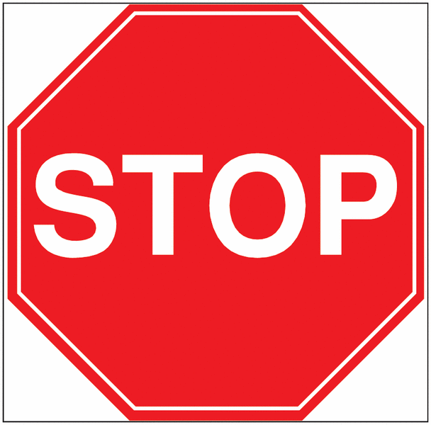 Projecting Car Park Stop Sign