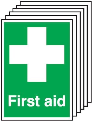 6-Pack First Aid Signs