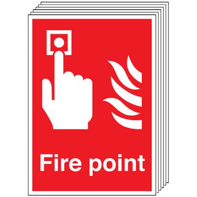 6-Pack Fire Point Signs