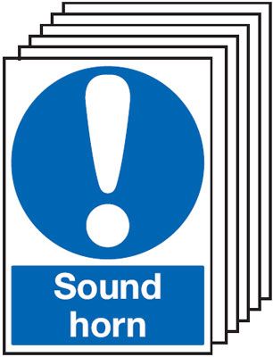 6-Pack Sound Horn Signs