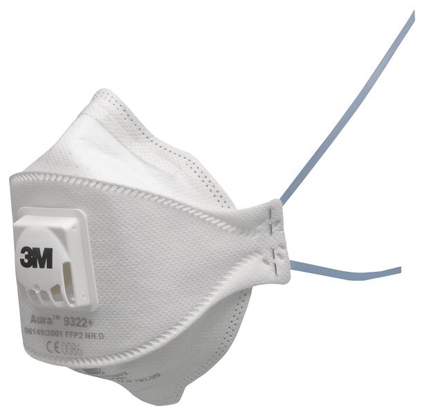3M™ Aura 9322+ FFP2 Foldable Respirator Masks