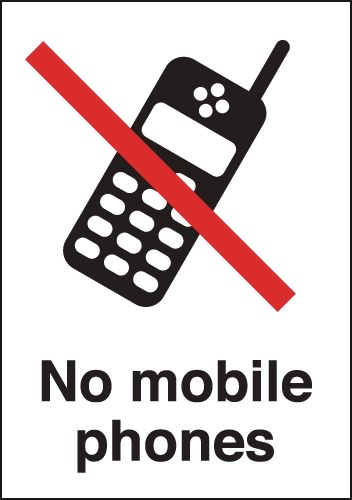 No Mobile Phones Signs
